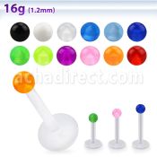 albuvb25 bioflex labret w a 2.5mm ball