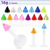 albuvcn3 bioflex labret w a 3mm cone