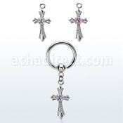 bcrgz379 316l steel bcr 1.6mm w a vintage style cross