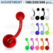 blk339 acrylic uv belly banana with 5 8mm acrylic uv ball