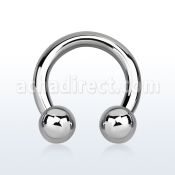 cbr4 316l steel 5mm circular barbell with internal 8mm ball