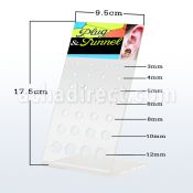 dac30 empty display w holes for screwfit flared plug tunnel
