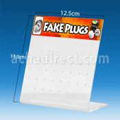 dac68 clear acrylic empty display for 48 pcs of fake plugs