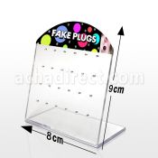 dac74 empty display w holes for fake plug ear stud