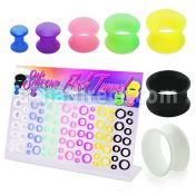 dapg75 board of assorted color ultra thin silicone flesh tunnel