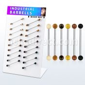 dind26 board w 18 organic industrial barbell 5mm wood balls