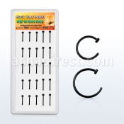 dnsm121 box w black plated silver fake nose clip