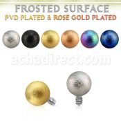 idfo4s 4mm frosted steel ball shaped dermal anchor top part