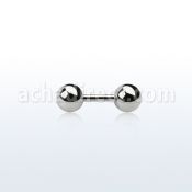 ipb5 316l steel fake plug with two 5mm ball shaped ends