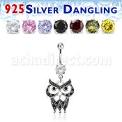 mcdvd21 steel belly banana w and a sterling silver owl dangling