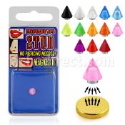 mgvcn5 5mm uv acrylic cone magna stud with magnet backing