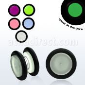 mpglr magnetic glow in the dark fake plug with rubber o rings