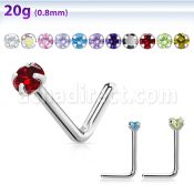 nlzr 316l steel nose stud 1.5mm and 2mm color