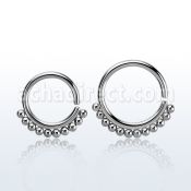 sepll annealed 316l steel septum ring, 16g (1.2mm