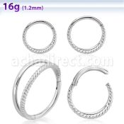 sgsh12 316l steel hinged segment ring twisted wire