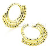 sgtsh16 anodized 316l steel hinged segment ring chain balls