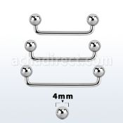 sudb4 90 316l steel industrial surface barbell with 4mm balls