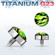 talg12 titanium g23 dermal top with camouflage for base plate
