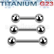 ubber20 titanium g23 helix barbell 16g two 4mm balls