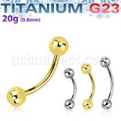 ubn20b3 titanium g23 banana 20g 3mm balls