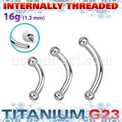 ubneb2i titanium g23 internal banana 2mm balls