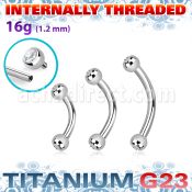 ubnejb25i titanium g23 banana bezel set jewel balls internal