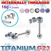 uhein20xa titanium g23 barbell descending curve left ball