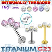 ulbin19 titanium g23 labret descending prong cz internal