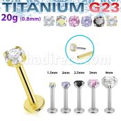 ulbpispz20 titanium g23 labret 20g threadless push pin top