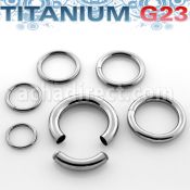 usg titanium g23 segment ring selectable various gauge
