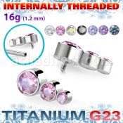 ushz18in titanium g23 top three descending bezel cz