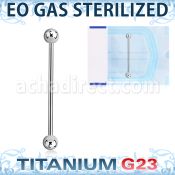 zubbinds sterilized titanium g23 industrial barbell balls