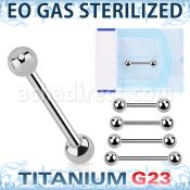 zubbnps sterilized titanium g23 nipple barbell 4mm balls