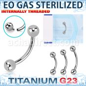 zubnebin sterilized titanium g23 banana 16g balls internal