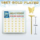 18ybtf36 caja display 36 piercing nariz doblar tu mismo plata 925 oro 18 kts distribuidor mayorista