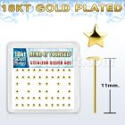 18yxvsar caja piercing nariz doblar tu mismo plata esterlina 925 0 6mm estrella oro 18 kts distribuidor mayorista