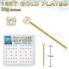 18yz25xc caja display piercing nariz doblar tu mismo plata esterlina 925 oro 18 kts grandes zirconia claras 2 5mm venta