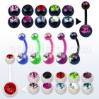 abn2cga piercing ombligo recubrimiento ab acrilico bolas 8mm 5mm joya 10mm mayorista