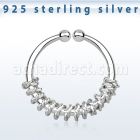 agsep12a anillo septum falso plata 925 1mm cuerda mitad 12mm distribuidor