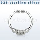 agsep12b anillo septum falso plata 925 1mm alambre atado 12mm distribuidor mayorista