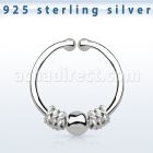 agsep12c anillo septum falso plata 925 1mm alambre balines bola centro 12mm venta
