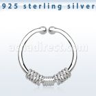 agsep12e anillo septum falso plata 925 1mm tres cuerdas envueltas alrededor tercio anillo 12mm venta