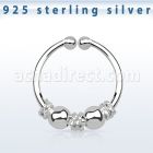 agsep12f anillo septum falso plata 925 1mm alambre balines bolas 12mm venta