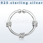 agsep12g anillo septum falso plata 925 1mm tres cuerdas envueltas alrededor anillo 12mm mayorista