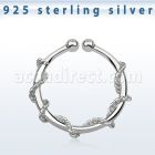 agsep12j anillo septum falso plata 925 1mm fina cuerda envuelta alrededor todo anillo 12mm venta