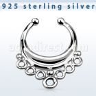 agsepd1 falso septum plata 925 1mm indio 12mm al por mayor