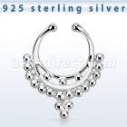 agsepd9 falso septum plata 925 1mm inspirado india 12mm mayorista