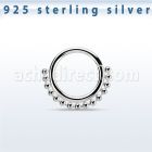 agspv16 aro continuo plata 925 piercing septum con cuentas inferior distribuidor