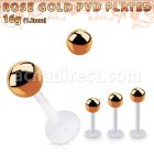 albttb5 labret bio flex bola acero pvd oro rosa 5mm distribuidor mayorista