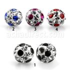 amfr6 bola 6mm multi cristal ferido puntos rosca venta